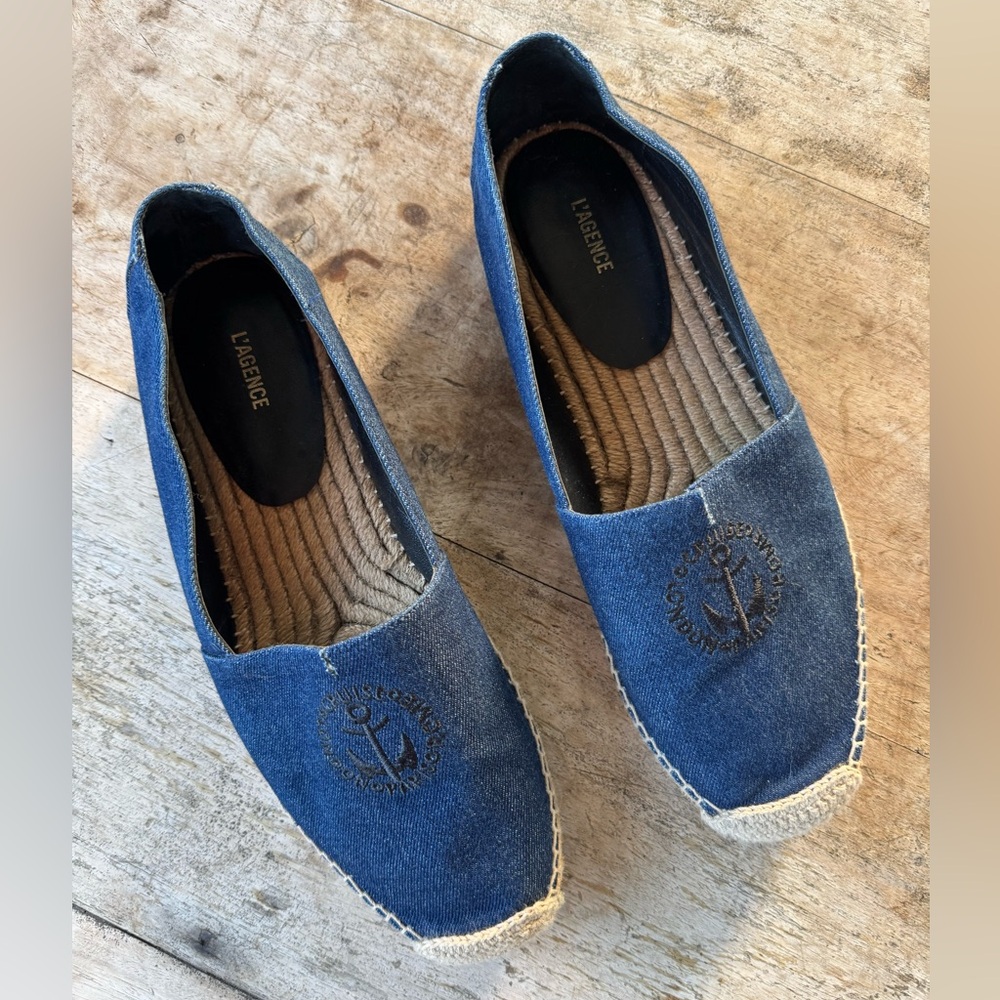 L’AGENCE Nautical Espadrille Loafers - size 10 - Picture 1 of 8